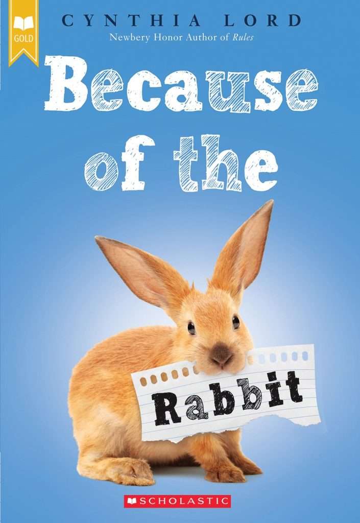 Because of the Rabbit by Cynthia Lord updated cover