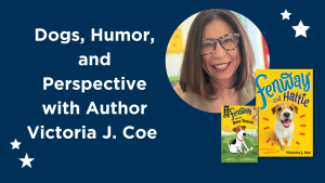 cover photo for author interview with fenway and hattie author victoria j. coe